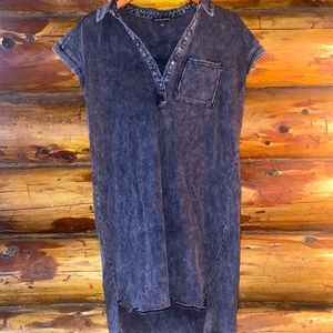 Purple T-shirt Dress